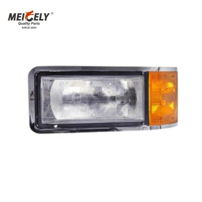 ประกอบไฟหน้ามาตรฐาน OEM ด้วยเลนส์พอลิการ์บอเนตทนต่อการกระแทกสําหรับการติดตั้งพล็อกและเล่นบนรถบรรทุกหนัก Mack