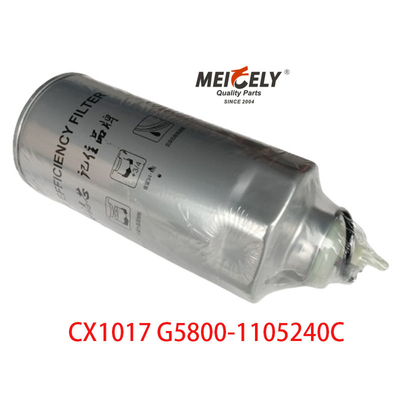 คลังสินค้า CX1017 เครื่องกรองน้ํามันเครื่องยนต์ G5800-1105240C สําหรับ VOL-VO Filter