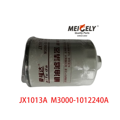 สต็อคคุณภาพสูง JX1013A เครื่องกรองน้ํามัน M3000-1012240A สําหรับ Yuchai