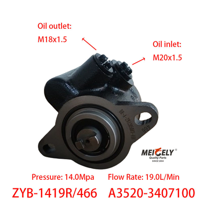 ZYB-1419R/466 ปั๊มกระตุ้นการควบคุม A3520-3407100 สําหรับ YC6108ZLQB