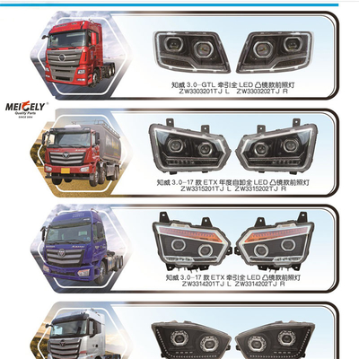 อะไหล่รถบรรทุกโรงงานเดิม ไฟหน้า LED เหมาะสําหรับ FOTON