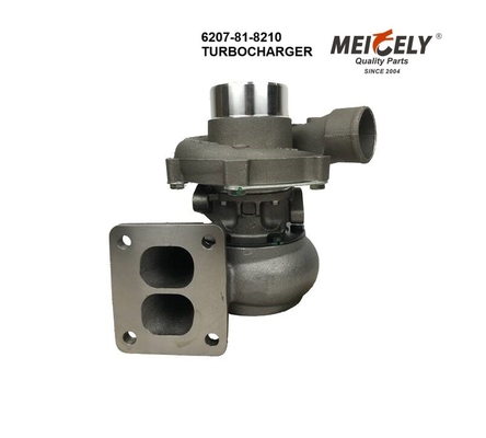 ทอร์โบชาร์เจอร์ T04B59 6207-81-8210 สําหรับ Komatsu Excavator PC200-5 พร้อมเครื่องยนต์ S6D95