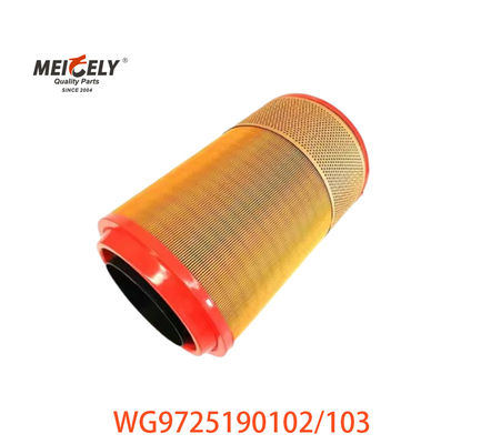 หัวเครื่องกรองอากาศ WG9725190102 สําหรับ SINOTRUK HOWO WG9725190103