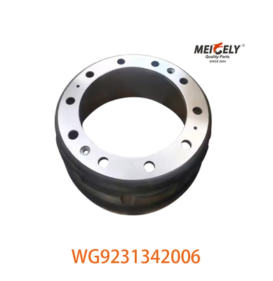 กลองเบรคหลังรถบรรทุกภารกิจหนักสําหรับ SINOTRUK HOWO A7 WG9231342006 AZ9231342006
