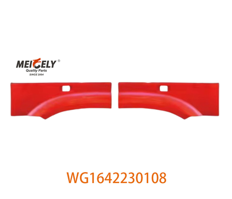 WG1642230108 ขวาหน้า Fender หลังส่วนการประกอบสําหรับ Howo รถบรรทุกภาระหนักที่มีวัสดุยาง