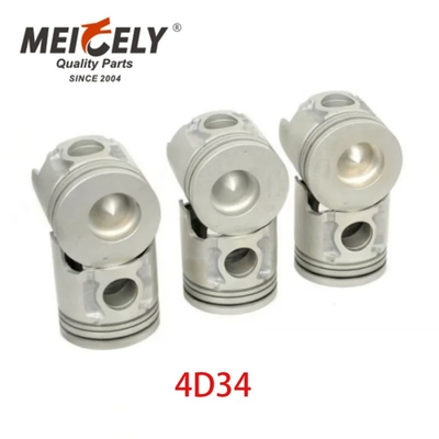 4D34 อะไหล่เครื่องขุดพิสตันสําหรับเครื่องยนต์ Mitsubishi ME018277
