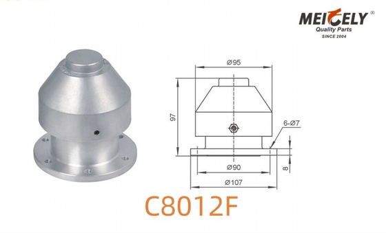 C8012F ระเบียงระบายอากาศประเภท Flange type สแตนเลส