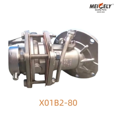 X01B2-80 วาล์วเท้าระบายความสะอาด การแก้ไขความอนามัยสูงสําหรับการดําเนินงานรถบรรทุกถัง