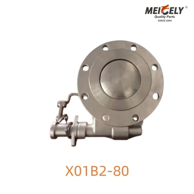 X01B2-80 วาล์วเท้าระบายความสะอาด การแก้ไขความอนามัยสูงสําหรับการดําเนินงานรถบรรทุกถัง