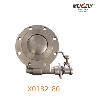 X01B2-80 วาล์วเท้าระบายความสะอาด การแก้ไขความอนามัยสูงสําหรับการดําเนินงานรถบรรทุกถัง