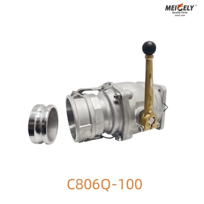 C806Q-100 วาล์วลูกบอลที่ทนทานสําหรับรถบรรทุกถังภาระหนัก