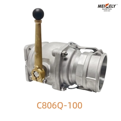 C806Q-100 วาล์วลูกบอลที่ทนทานสําหรับรถบรรทุกถังภาระหนัก