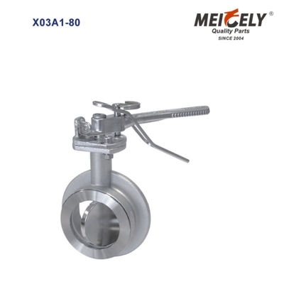 Sanbitary Aseptic Sampling Valve Flange Widdop Butterfly Valve สําหรับรถบรรทุกถังน้ํา