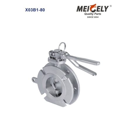 Sanbitary Aseptic Sampling Valve Flange Widdop Butterfly Valve สําหรับรถบรรทุกถังน้ํา