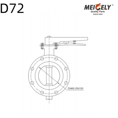 วาล์วกระพริบคุณภาพดี DF71-100 D72 สําหรับรถบรรทุกถังน้ํา