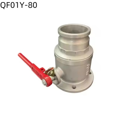 วัลล์ฟลูกกลองแบบหนึ่งทาง / สามทาง QF01Y-80 DN80 สําหรับรถบรรทุกถังน้ํา