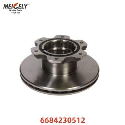 อะไหล่จานเบรค จานเบรค 6684230512 6684230312 สำหรับรถบรรทุก Mercedes Benz